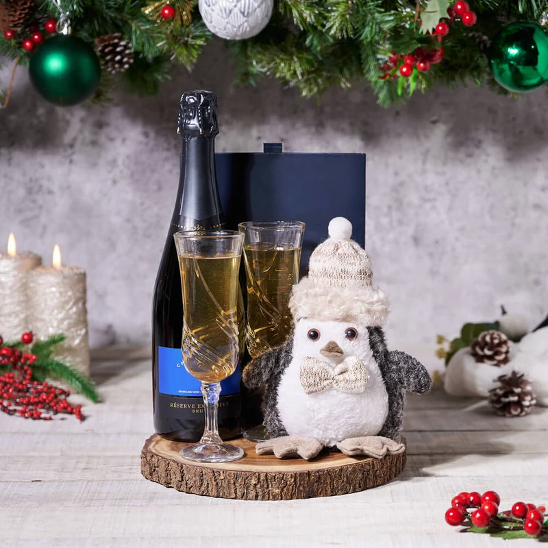 Jubilant Winter Champagne Gift
