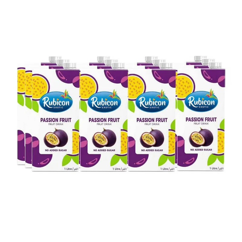 Rubicon Passion Fruit Drink - 12 X 1LTR