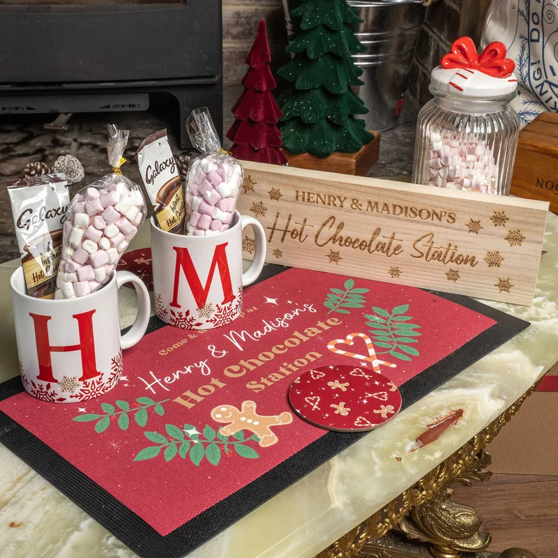 Hot Chocolate Station Mugs & Sign