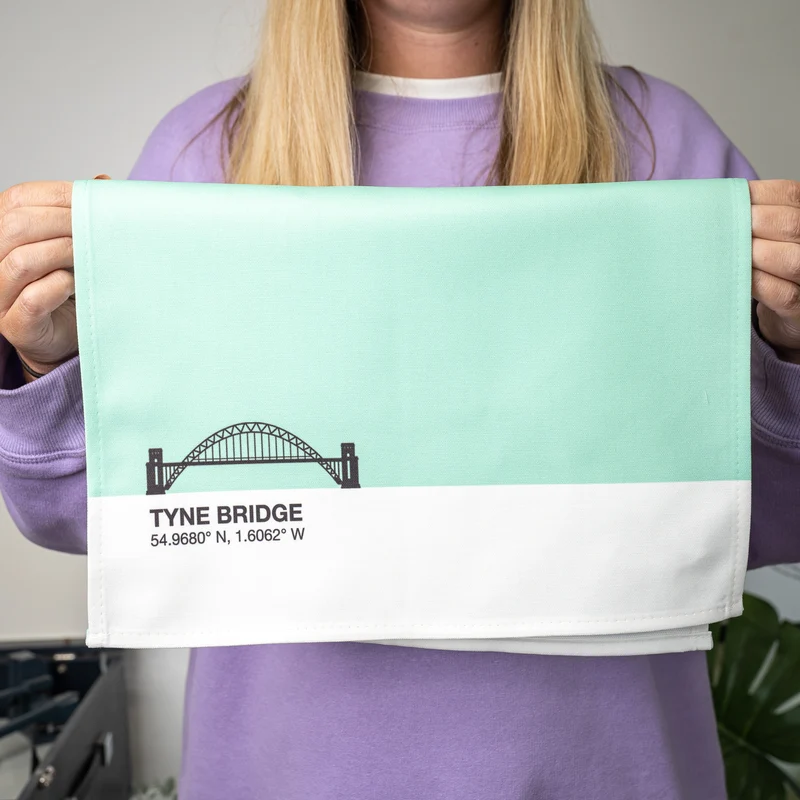 North East Landmarks Tea Towel Prints