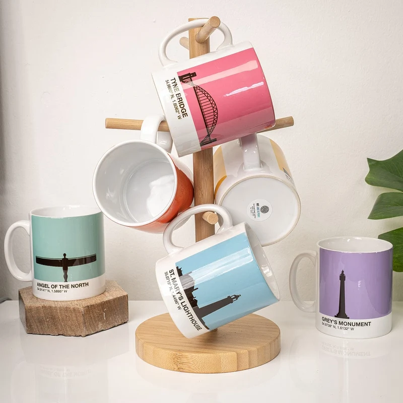 Set of North East Location Mugs