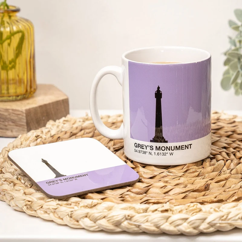 Grey's Monument Newcastle City Mug & Optional Coaster