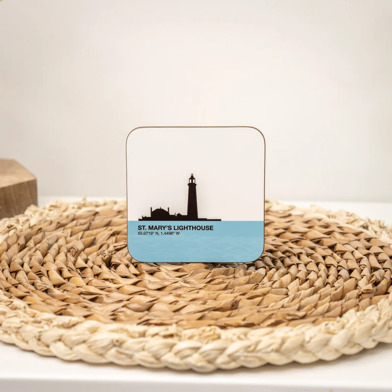 St Mary's Lighthouse Whitley Bay Mug & Optional Coaster