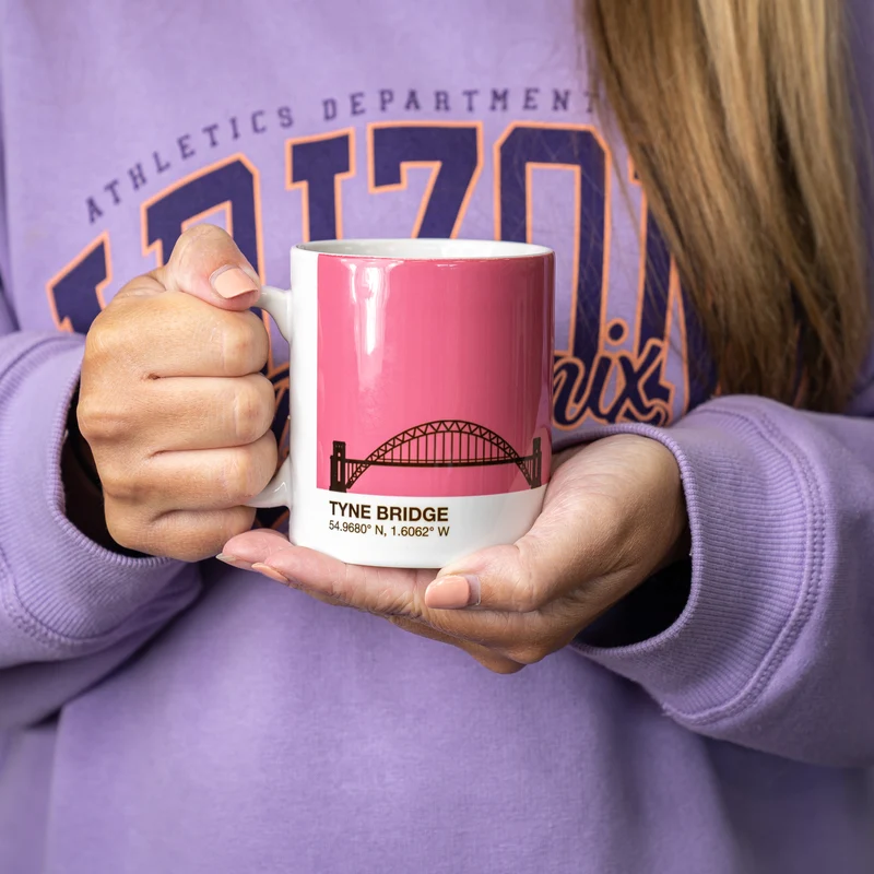 Newcastle Tyne Bridge Mug & Optional Coaster