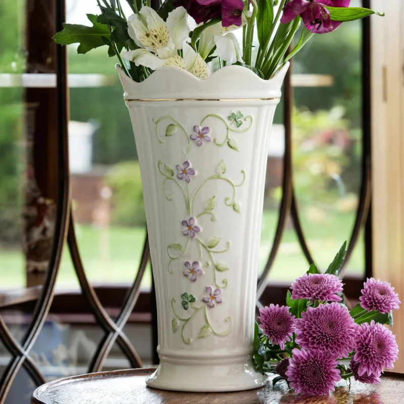 Belleek Irish Flax Vase