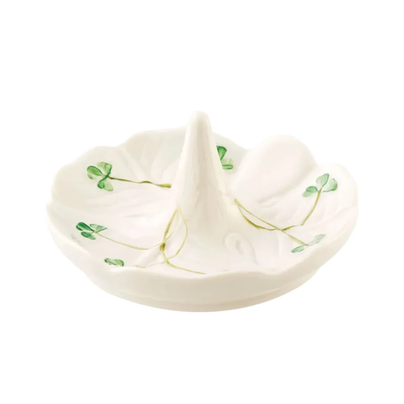 Belleek Classic Shamrock Ring Holder