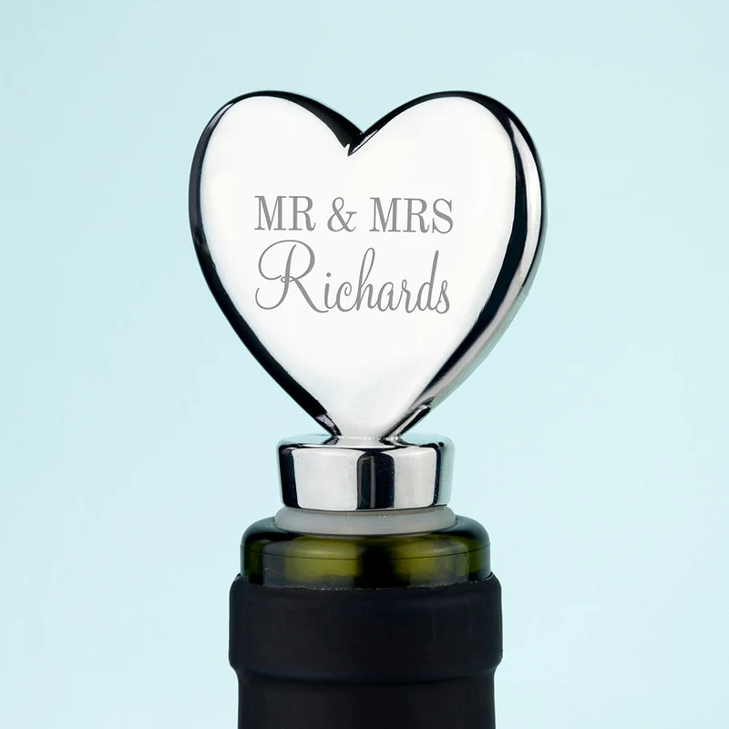Personalised Heart Bottle Stopper
