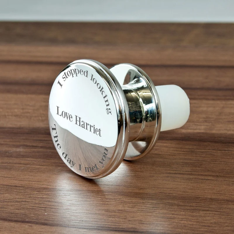 Engraved You're The One Bottle Stopper