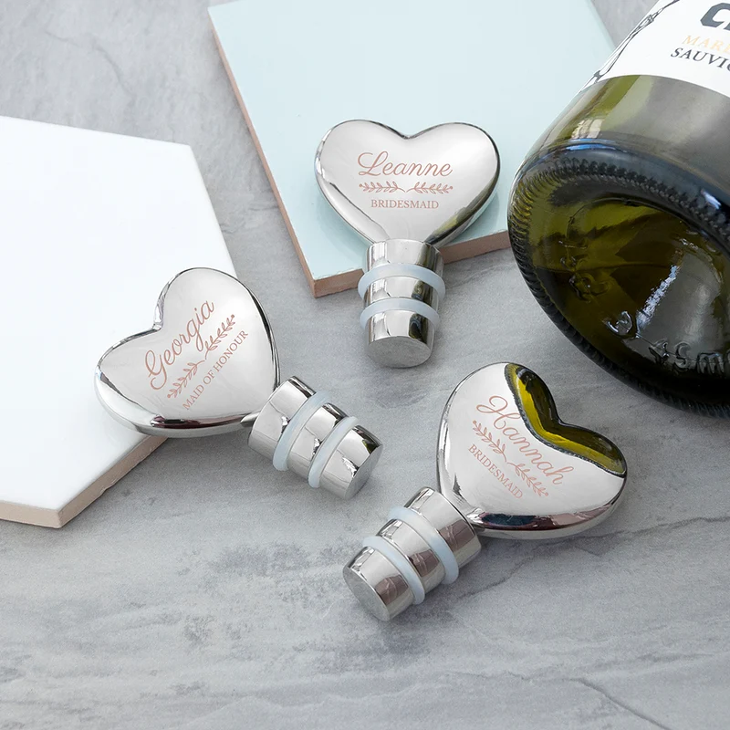 Personalised Wedding Wreath Bottle Stopper