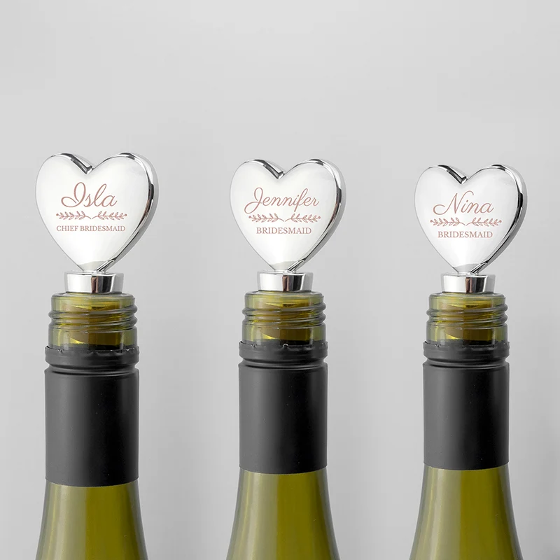 Personalised Wedding Wreath Bottle Stopper