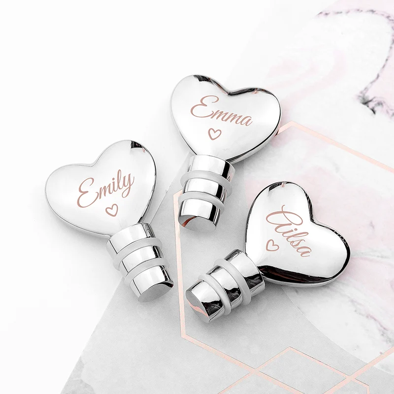 Personalised Love Heart Bottle Stopper
