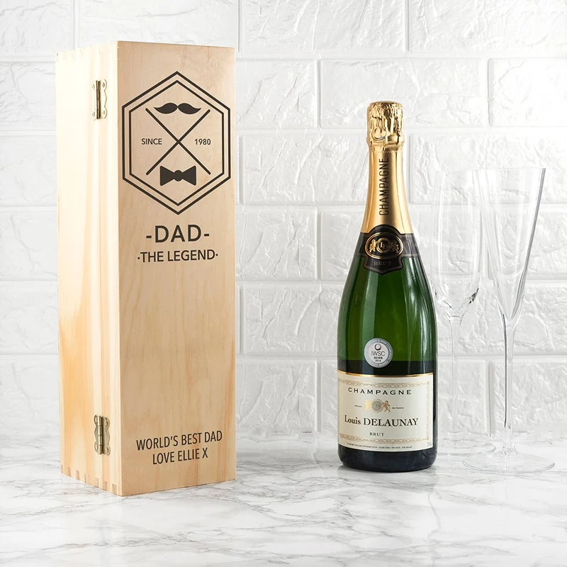 Personalised Legend Dad's Wine Box