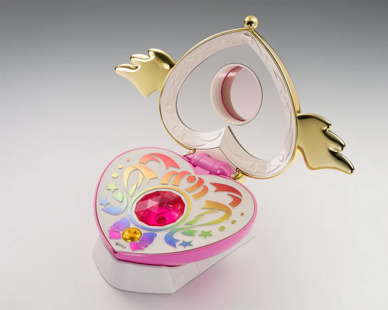Sailor Moon - Crisis Moon Compact Verwandlungsbrosche mit Licht- und Soundeffekten