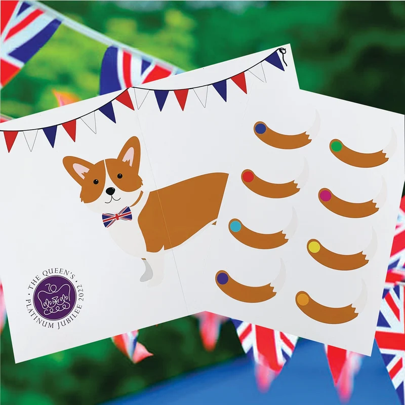 Pin The Tail on The Corgi - Jubilee Game FREE