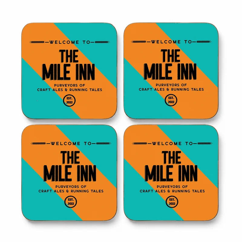 Personalised Craft Ale Coasters – Set of 4 Custom Home Bar Coasters