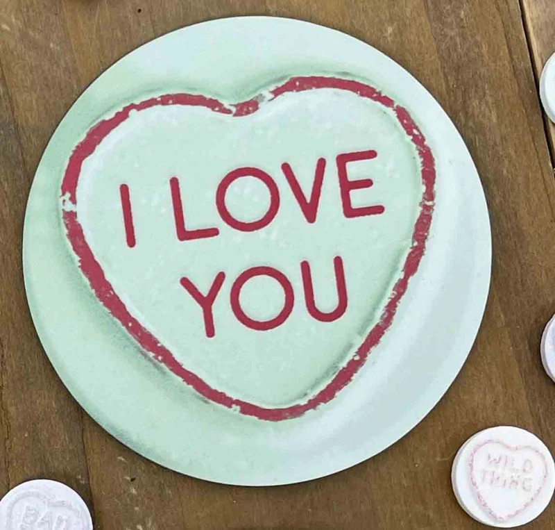 Personalised Love Hearts Mug and Coaster Set