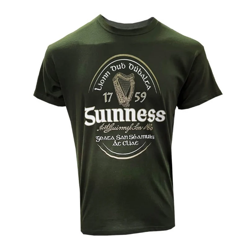 Official Guinness Label Irish T-Shirt