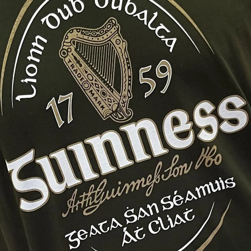 Official Guinness Label Irish T-Shirt