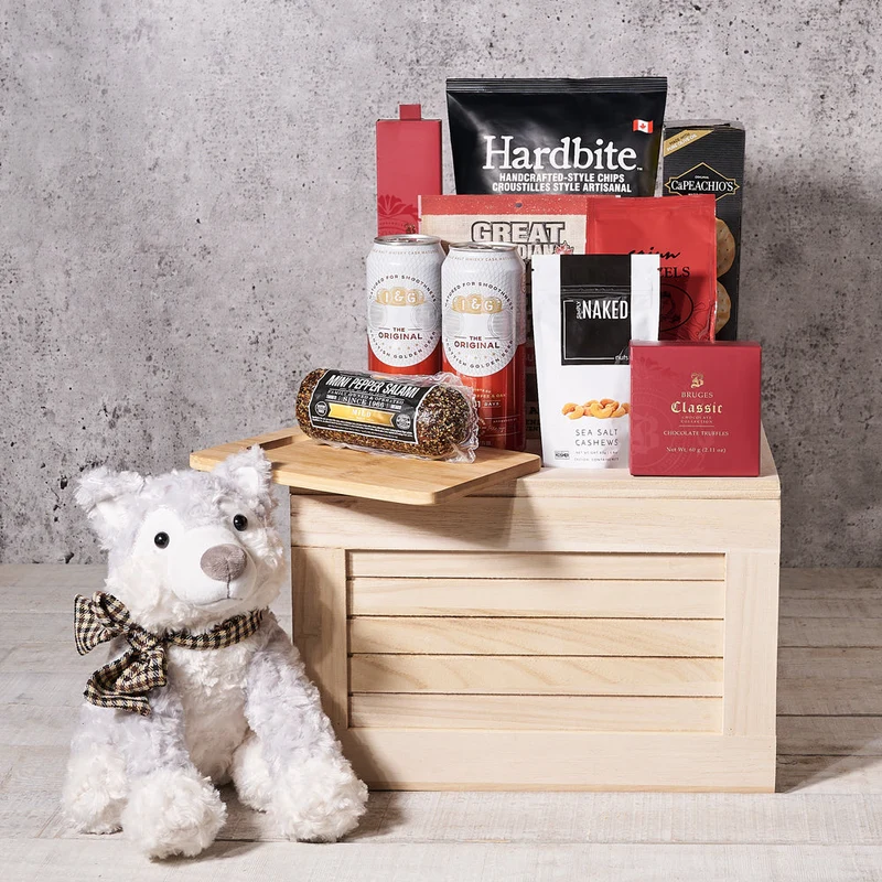 "I Woof You" Beer & Snacks Crate