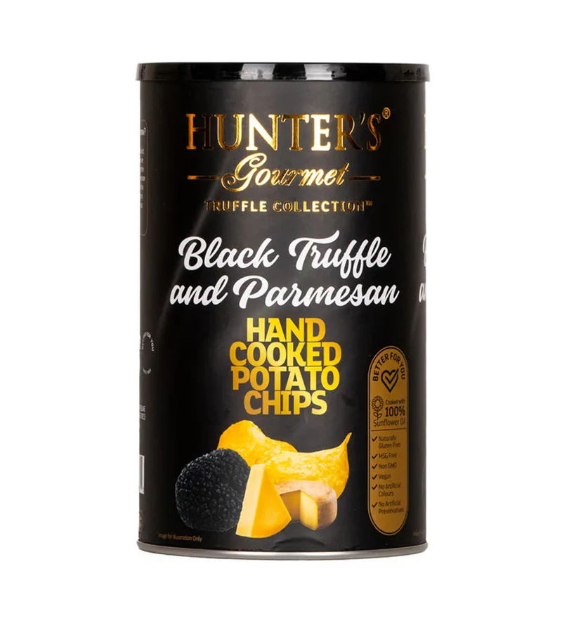 Hunter's Gourmet Potato Chips Black Truffle & Parmesan