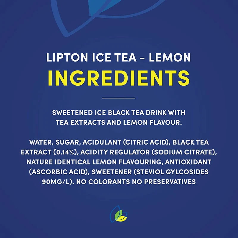 Lipton Lemon Ice Tea Soft Drink - 24 X 320ML