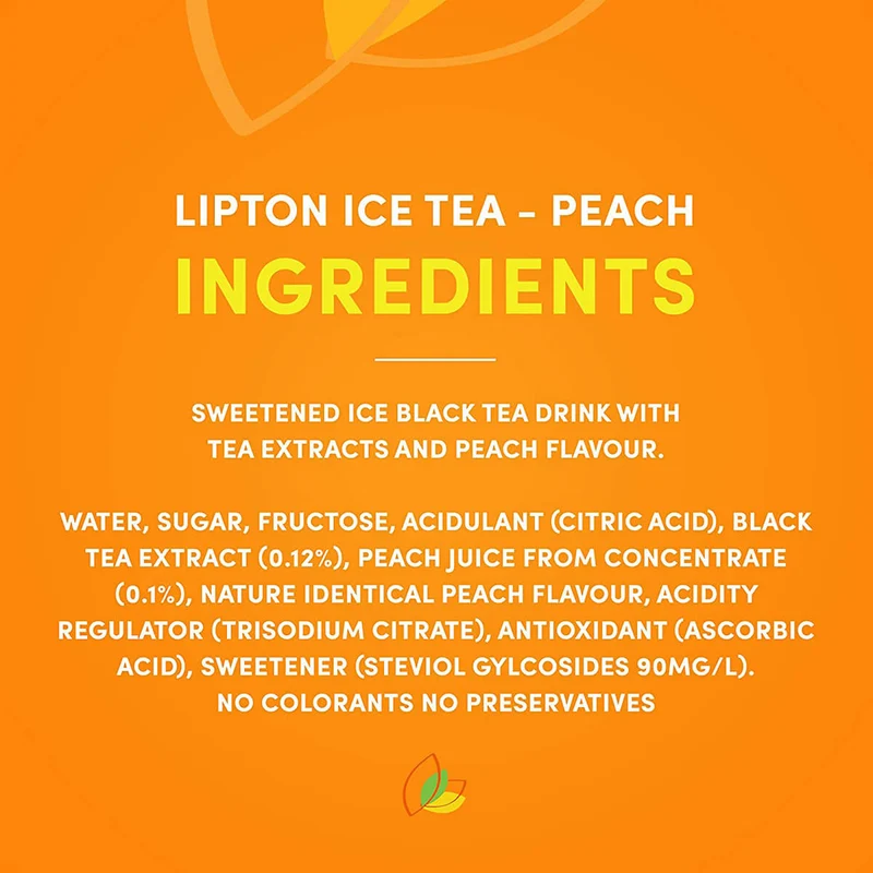 Lipton Peach Ice Tea Soft Drink - 24 X 230ML