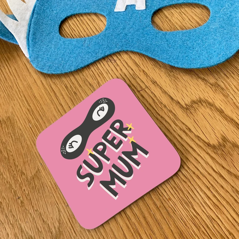 Super Hero Family Mug Set - Fun Mummy Daddy Baby Super Hero New Home Gift - Mama Papa Toddler Easter or Christmas Eve Present