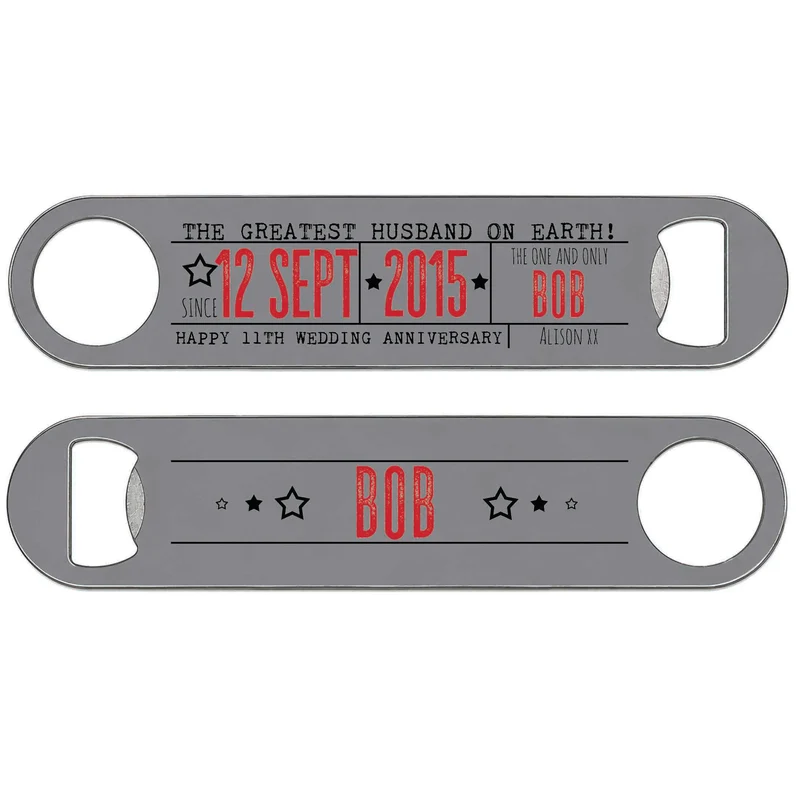 Personalised Steel Bottle Opener