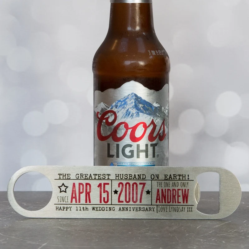 Personalised Steel Bottle Opener