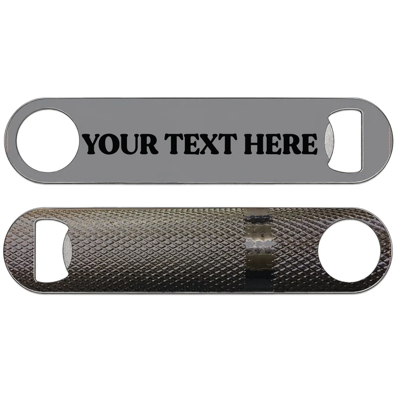 Personalised Bottle Opener With Olympic Barbell Design