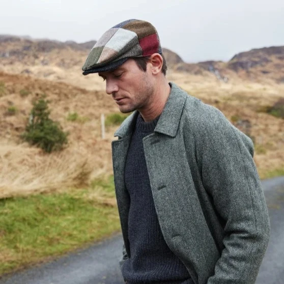 Men's Handcrafted Vintage Patchwork Irish Flat Cap