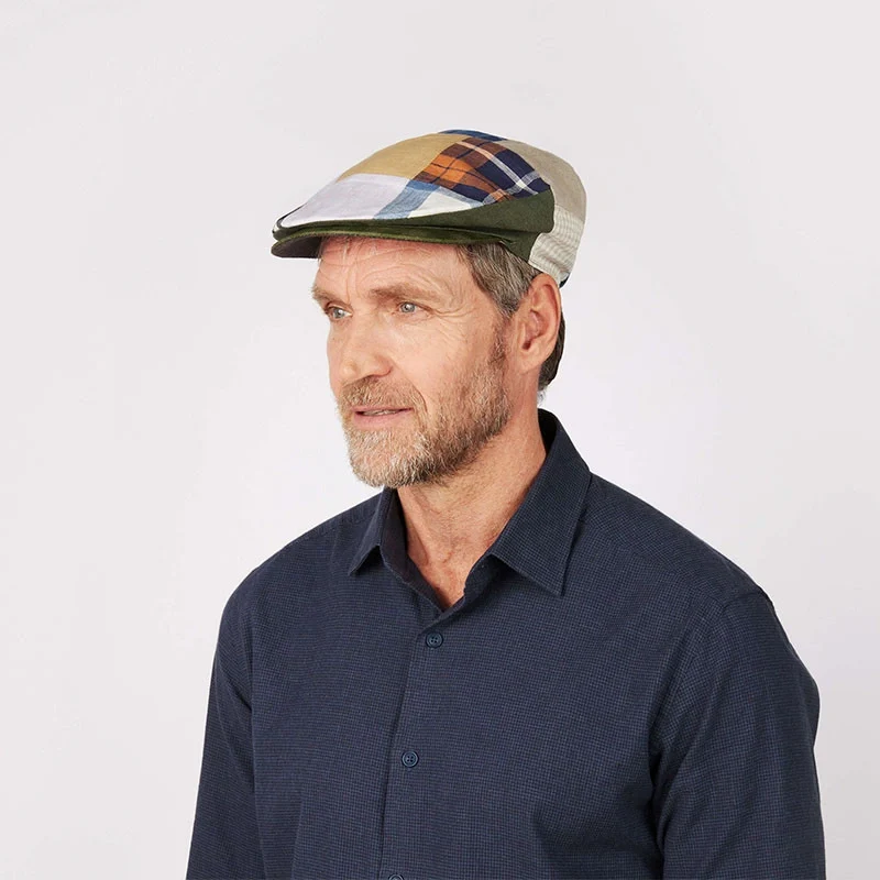 Men's Handcrafted Vintage Patchwork Irish Flat Cap