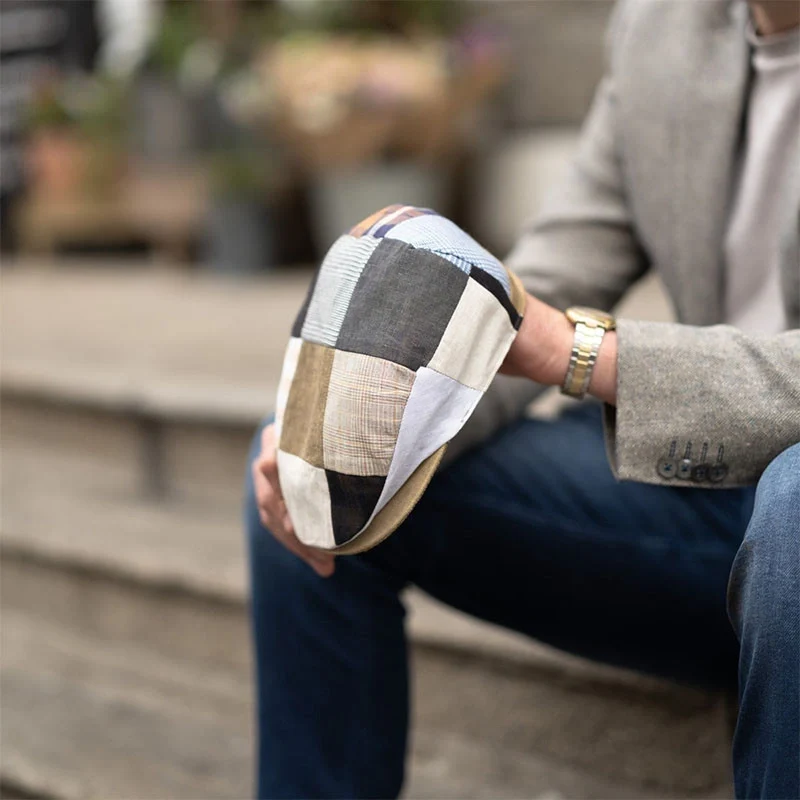 Men's Handcrafted Vintage Patchwork Irish Flat Cap