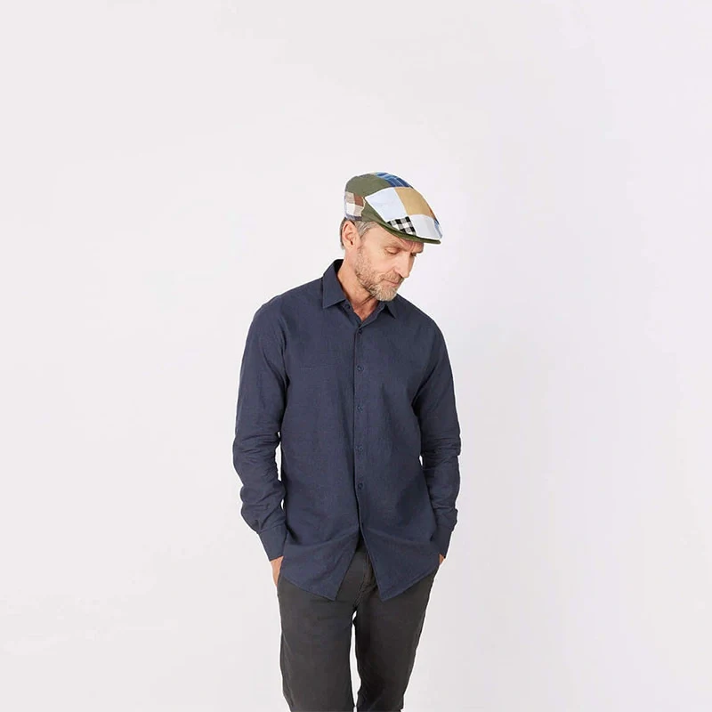 Men's Handcrafted Vintage Patchwork Irish Flat Cap