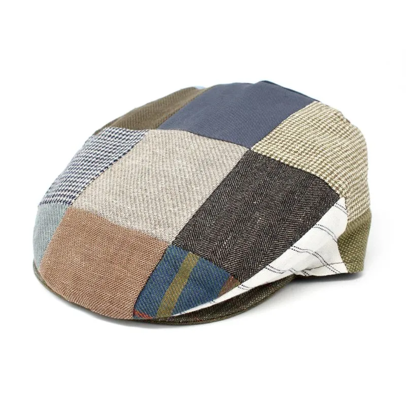 Men's Handcrafted Vintage Patchwork Irish Flat Cap