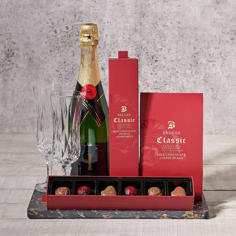 Traverse City Champagne & Chocolate Gift Basket