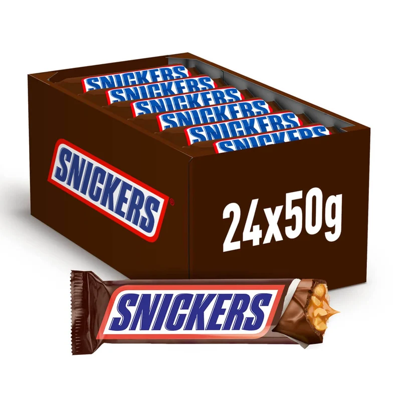 Snickers Chocolate Bars - 24 X 50G