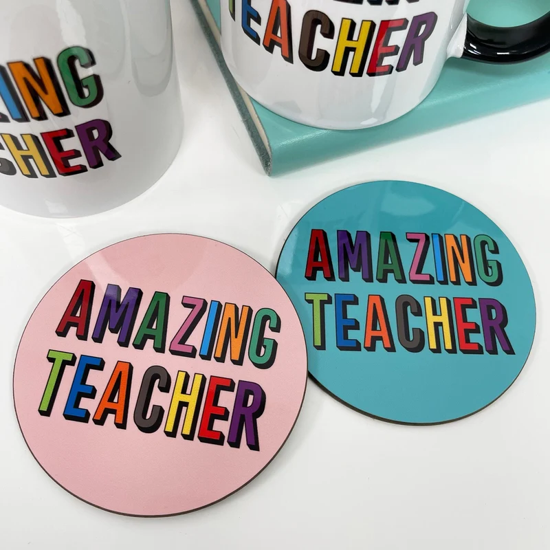 Personalised Amazing Teacher Mug & Coaster Gift Set