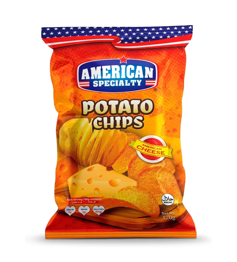 American Specialty Potato Chips – American Cheese Flavor 170g