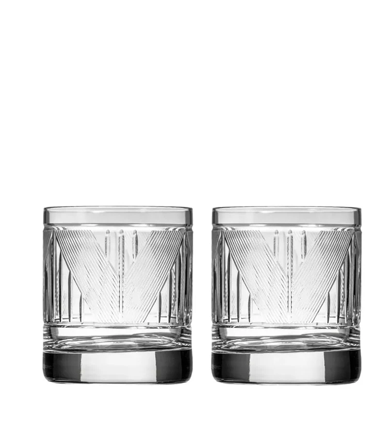 Rolf Glass Bleecker Street On The Rocks (Set of 2)
