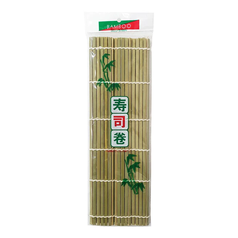 QING Bamboo Sushi Mat Green, 24CM X 24CM - 1 Piece