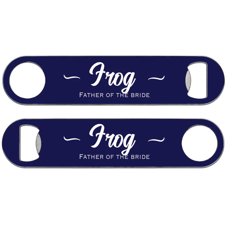Father Of The Bride And Groomsman Gifts - Personalised Bar Blade Bottle Opener - Best Man Gift