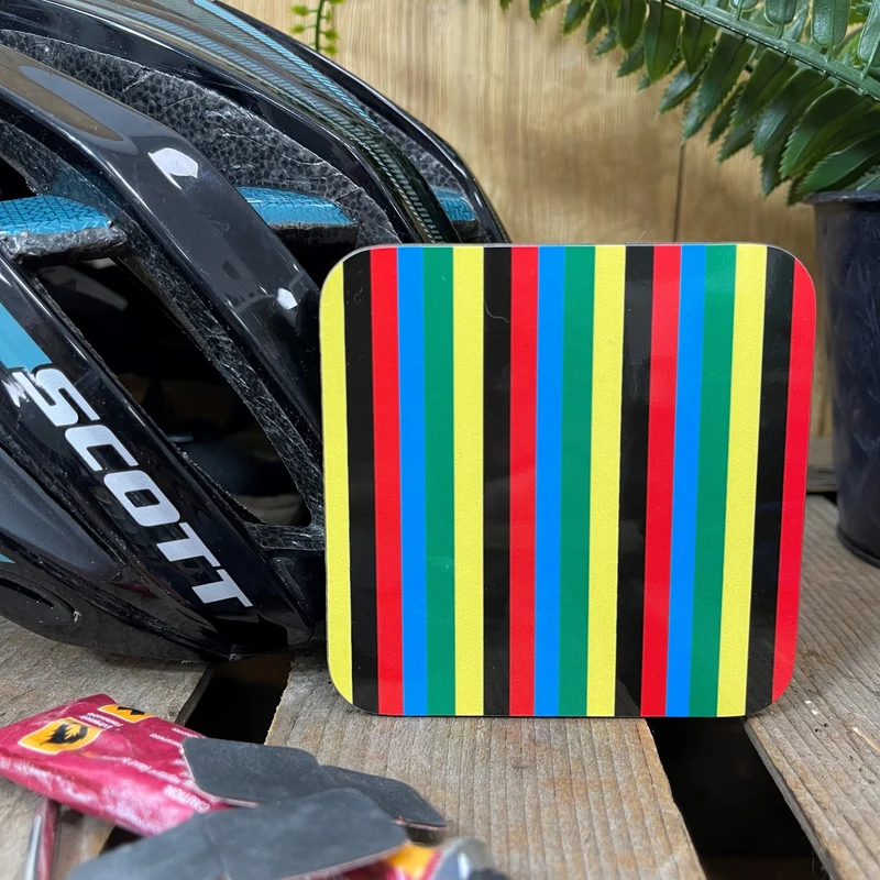 World champion cyclist rainbow jersey mug gift for cycling fan