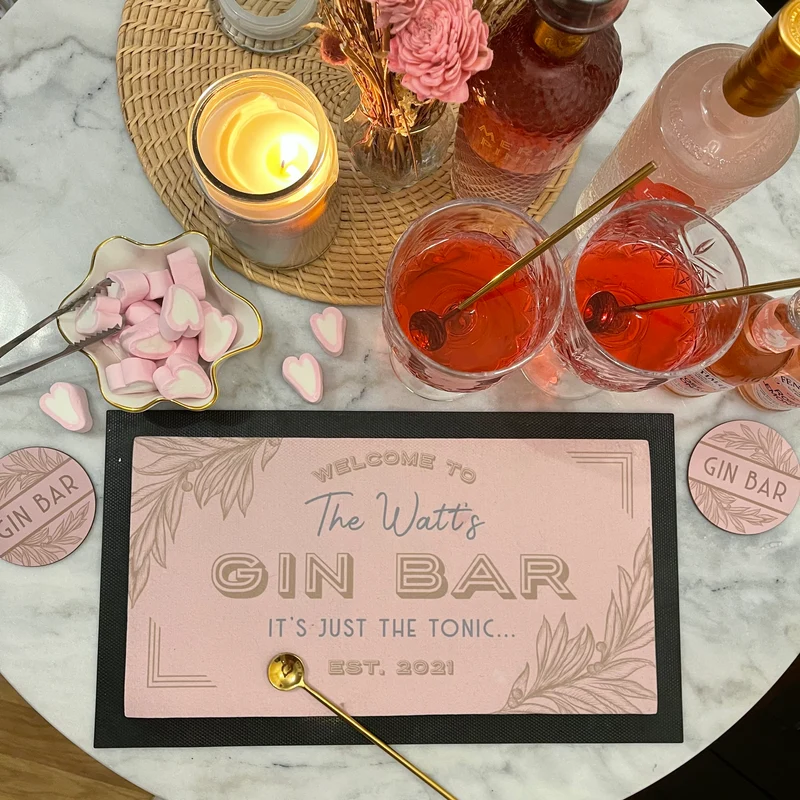 Personalised Gin Bar Accessory Set