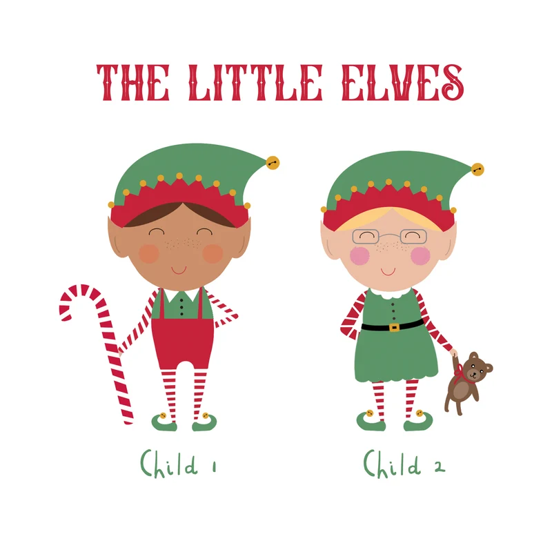 Personalised Elf Family Mug Set