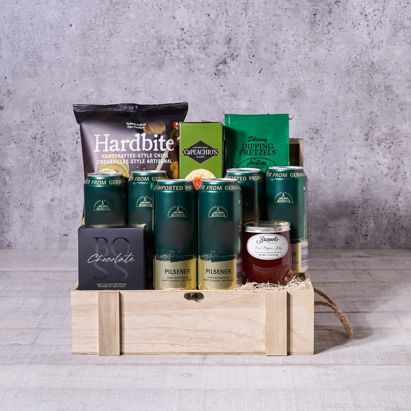 St. Patrick's Day Beer & Crunch Basket