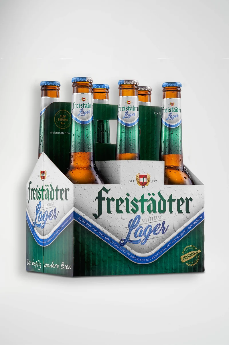 Freistädter Bier Lager 6er Tray