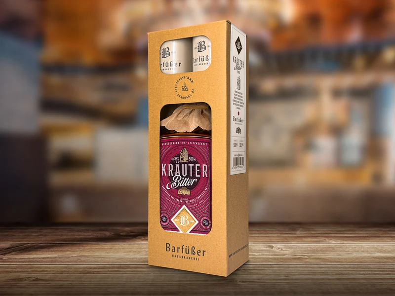 Barfüßer Geschenkbox mit Kräuterbitter