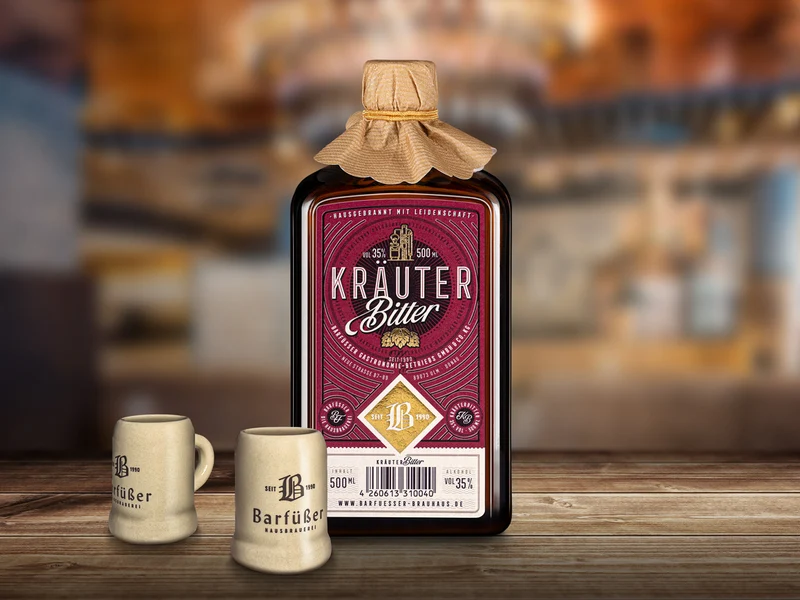 Barfüßer Geschenkbox mit Kräuterbitter