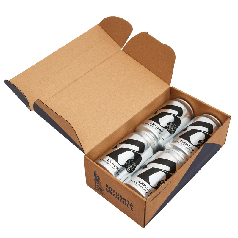 Geschenkbox 4 x 0,33l Export in der Dose